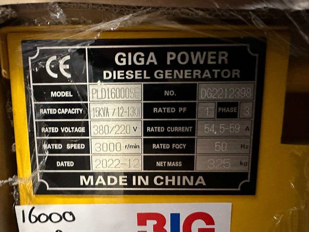 Notstromaggregat του τύπου Sonstige Giga power 15 kVA PLD16000SE silent generator set, Gebrauchtmaschine σε Velddriel (Φωτογραφία 10)