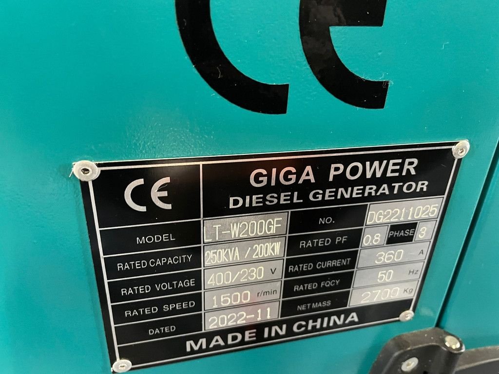 Notstromaggregat tip Sonstige Giga power 250 KVA silent generator set - LT-W200GF, Gebrauchtmaschine in Velddriel (Poză 11)