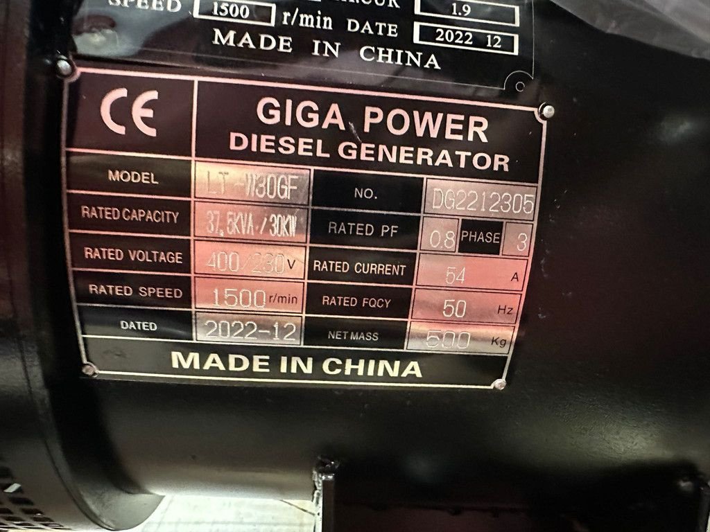 Notstromaggregat tip Sonstige Giga power 37.5 kVA LT-W30GF open set, Gebrauchtmaschine in Velddriel (Poză 7)