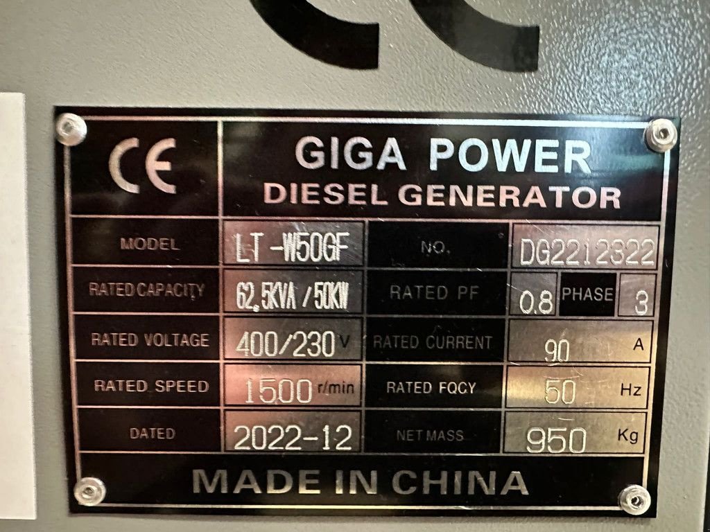 Notstromaggregat tip Sonstige Giga power 62.5 kVA LT-W50GF silent generator set, Gebrauchtmaschine in Velddriel (Poză 11)