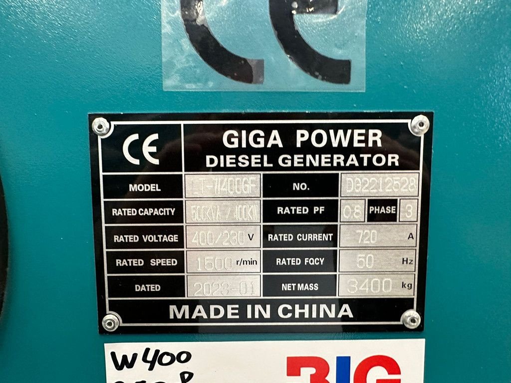 Notstromaggregat of the type Sonstige Giga power Giga power 500 kVa silent generator set - LT-W400GF, Neumaschine in Velddriel (Picture 10)