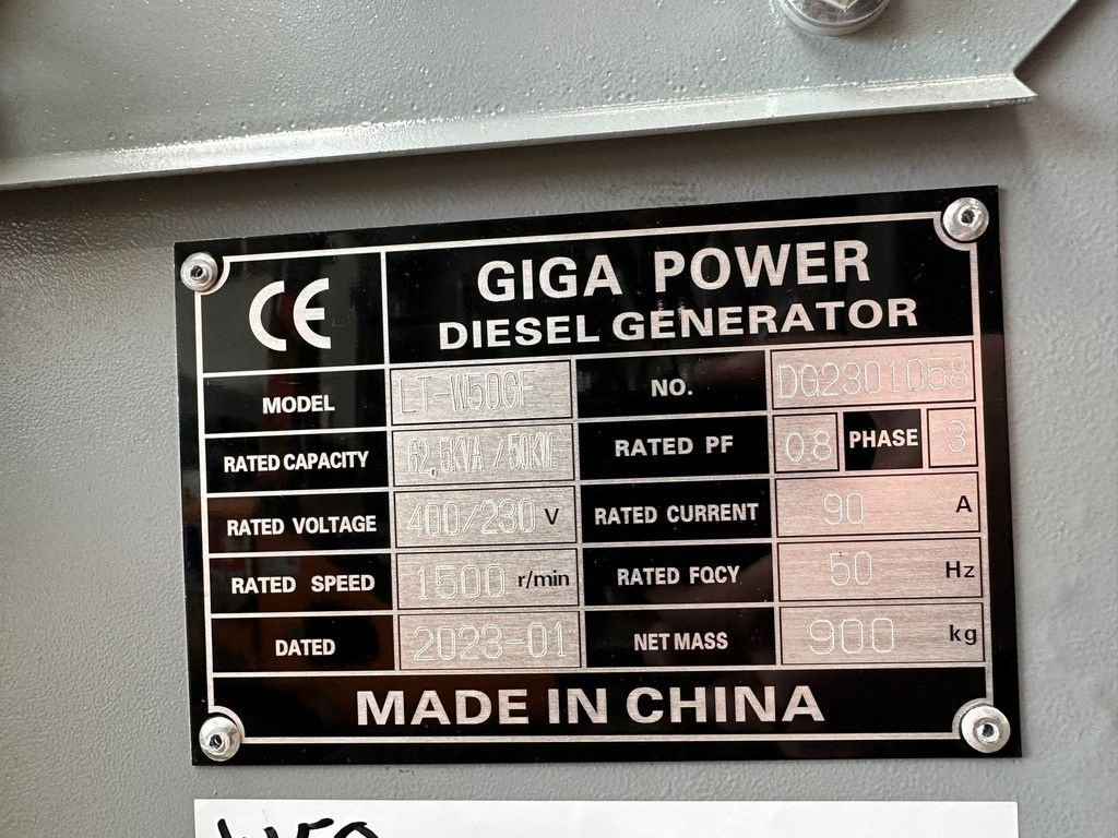 Notstromaggregat tip Sonstige Giga power LT-W50-GF 62.5KVA silent set, Gebrauchtmaschine in Velddriel (Poză 11)