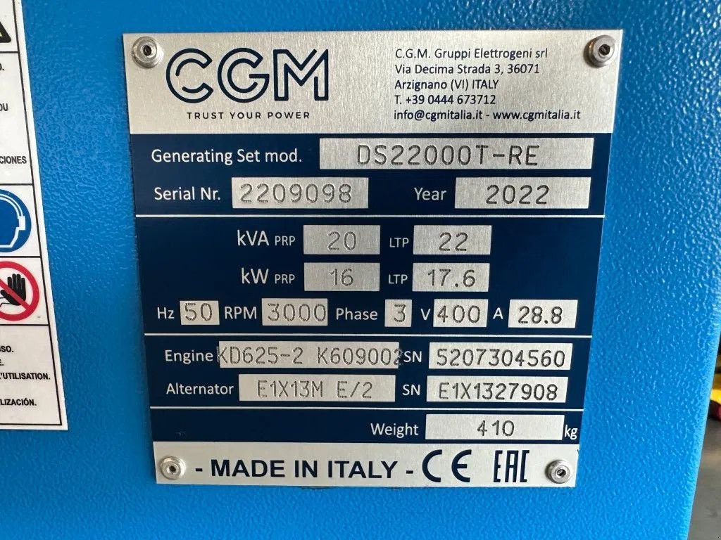 Notstromaggregat του τύπου Sonstige K&ouml;hler KD 625-2 CGM 20 kVA Silent generatorset New !, Neumaschine σε VEEN (Φωτογραφία 3)