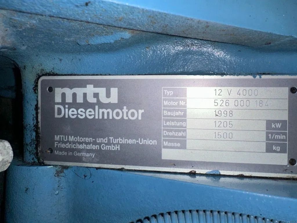 Notstromaggregat типа Sonstige MTU 12V4000 SDMO Leroy Somer 1250 kVA generatorset ex Emergency, Gebrauchtmaschine в VEEN (Фотография 5)