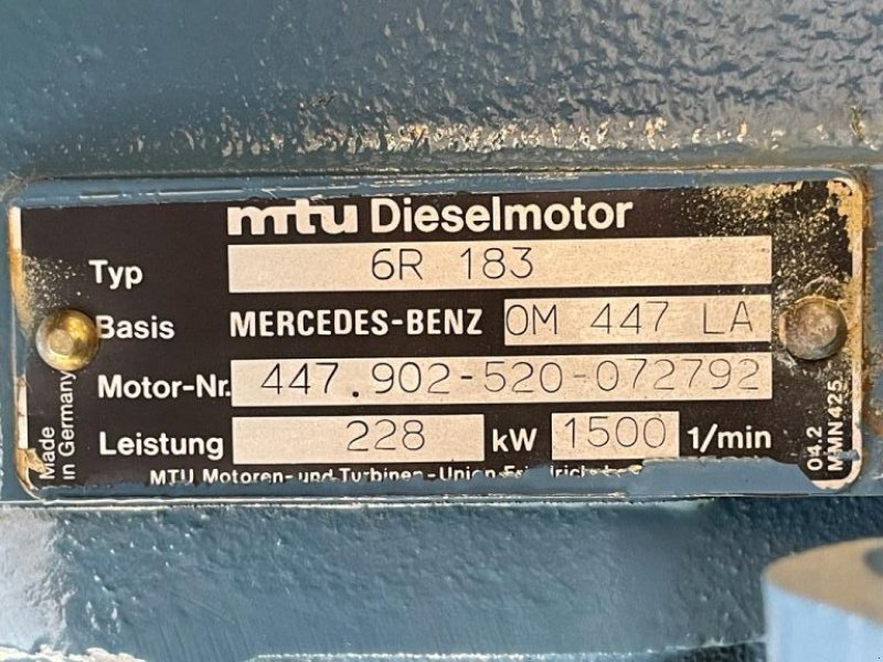 Notstromaggregat des Typs Sonstige MTU Mercedes Benz 6R 183 Stamford 265 kVA generatorset as New !, Gebrauchtmaschine in VEEN (Bild 4)