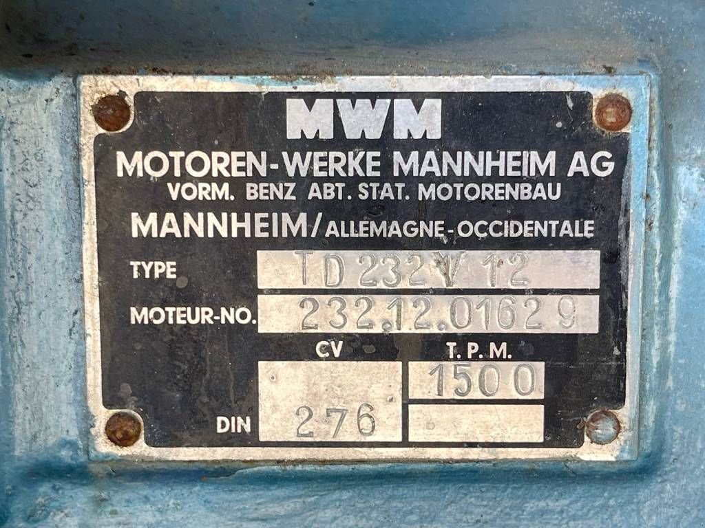 Notstromaggregat a típus Sonstige MWM 215 KVA V12 Generator, Gebrauchtmaschine ekkor: Veldhoven (Kép 11)