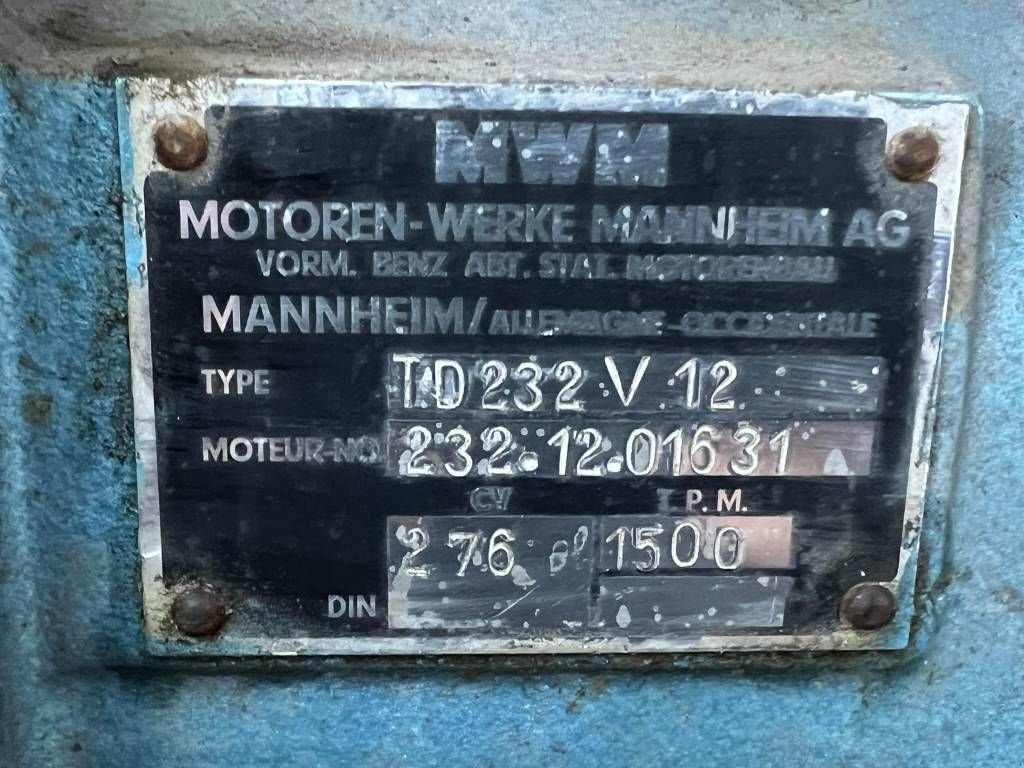 Notstromaggregat типа Sonstige MWM 215KVA V12 Generator, Gebrauchtmaschine в Veldhoven (Фотография 11)