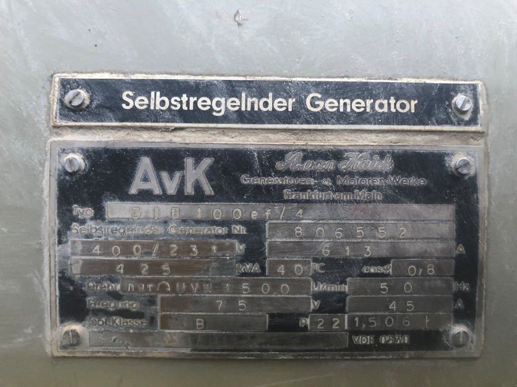 Notstromaggregat типа Sonstige MWM RHS 618 V 16 AvK 425 kVA generatorset, Gebrauchtmaschine в VEEN (Фотография 5)