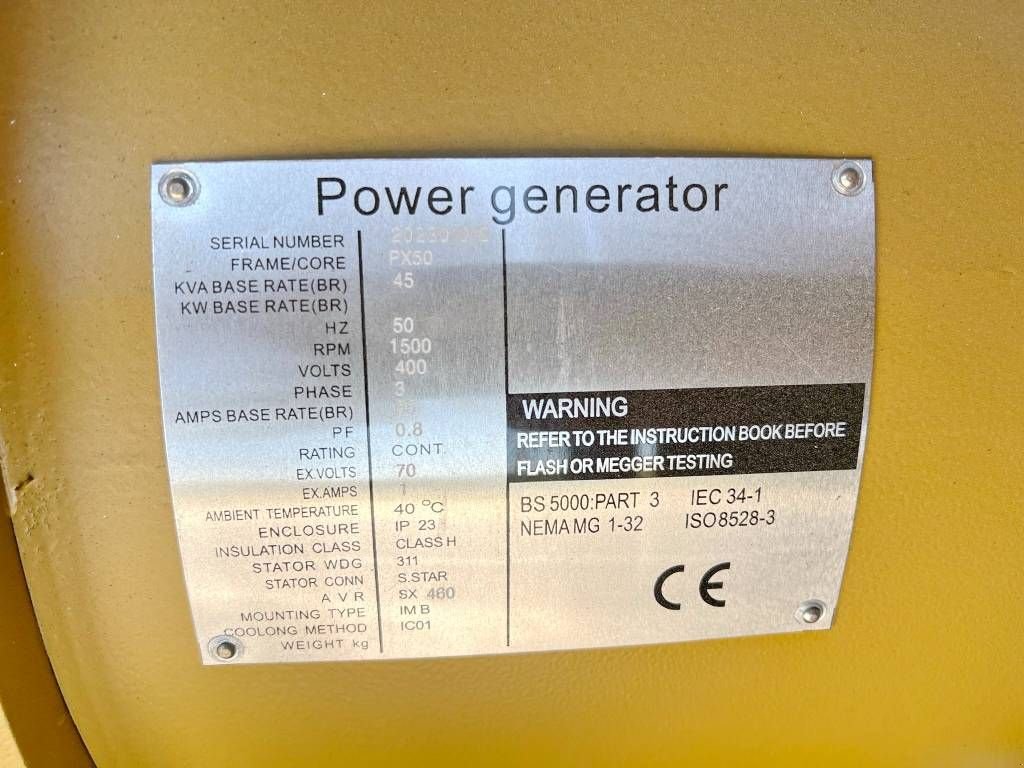 Notstromaggregat a típus Sonstige Phoenix PX50 - New / Unused / 45 KVA, Neumaschine ekkor: Veldhoven (Kép 11)