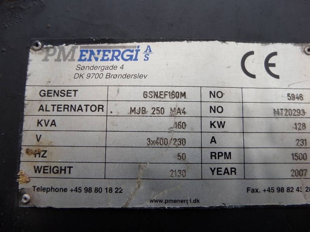 Notstromaggregat a típus Sonstige PM energie GSNEF160M, Gebrauchtmaschine ekkor: Rucphen (Kép 4)