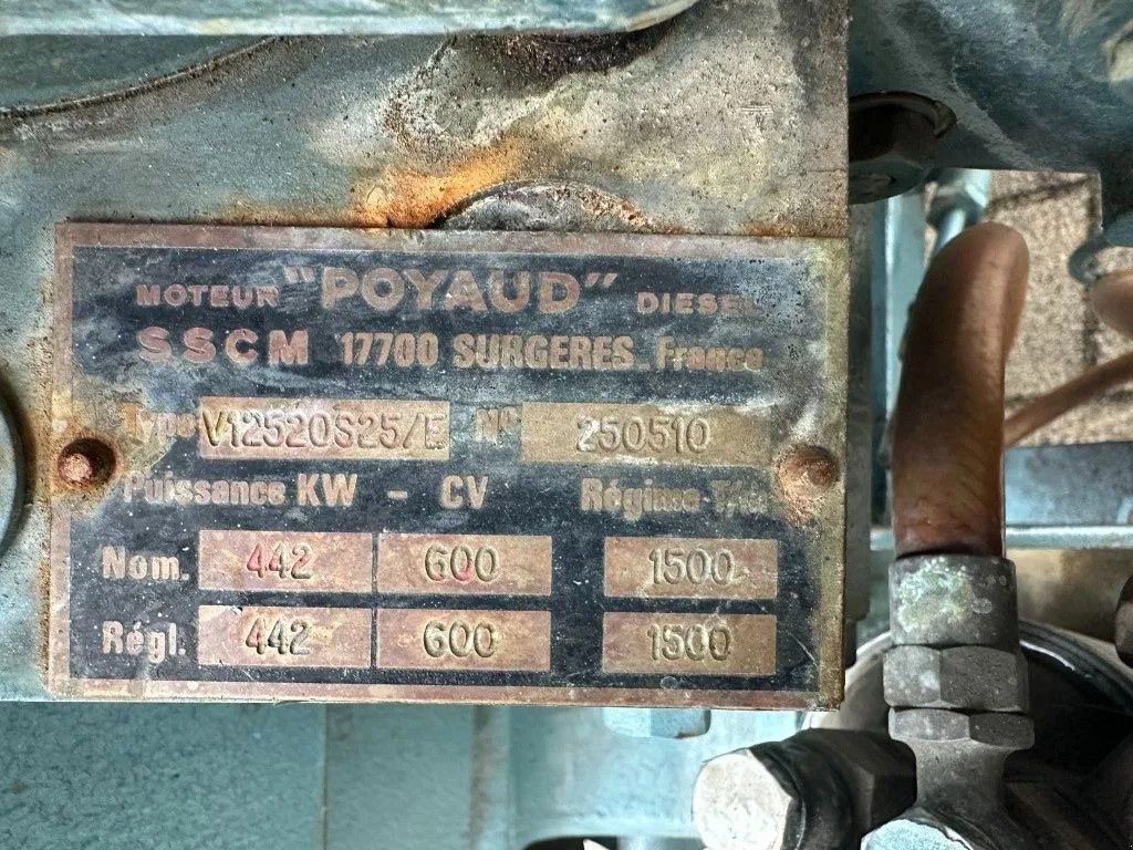 Notstromaggregat van het type Sonstige POYAUD Poyaud V12520S25/E Unelec 500 kVA noodstroom generatorset, Gebrauchtmaschine in VEEN (Foto 5)