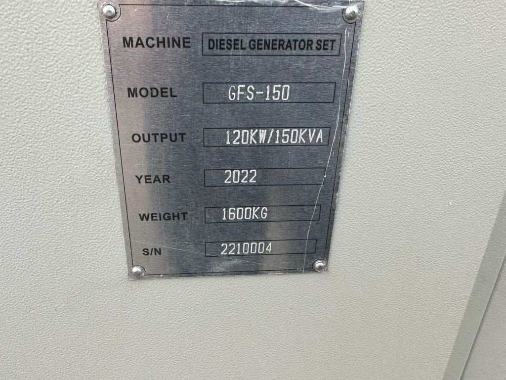 Notstromaggregat του τύπου Sonstige Ricardo 150 KVA (120KW) Silent Generator 3 Phase 50HZ 400V New U, Neumaschine σε 'S-Hertogenbosch (Φωτογραφία 11)