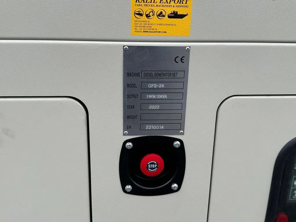 Notstromaggregat Türe ait Sonstige Ricardo 30 KVA (24KW) Silent Generator 3 Phase 50HZ 400V New Unu, Neumaschine içinde 'S-Hertogenbosch (resim 5)