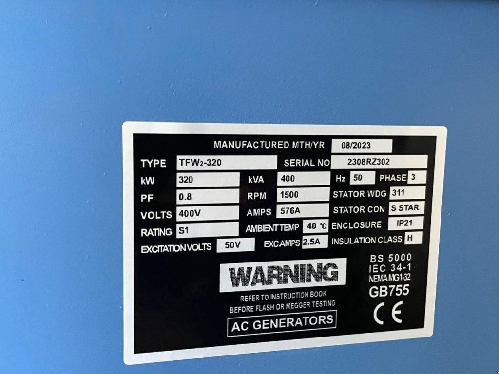 Notstromaggregat du type Sonstige Ricardo 400 KVA (320KW) Silent Generator 3 Phase ATS 50HZ 400V S, Neumaschine en 'S-Hertogenbosch (Photo 4)