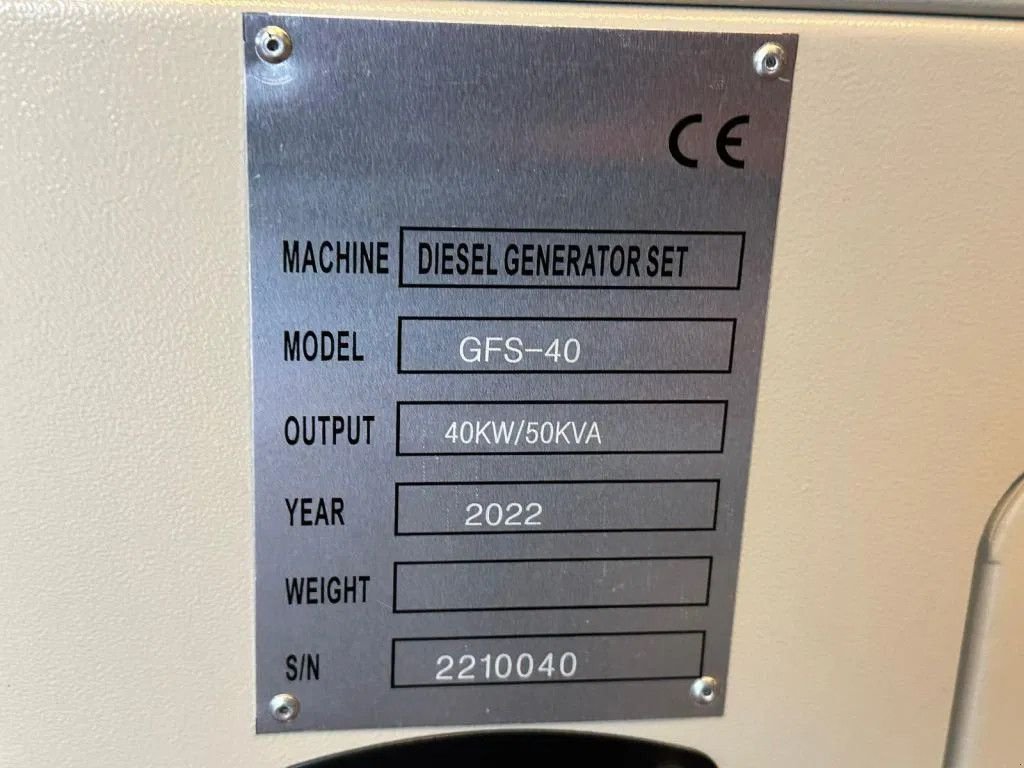 Notstromaggregat a típus Sonstige Ricardo 50 KVA (40KW) Silent Generator 3 Phase 50HZ 400V New Unu, Neumaschine ekkor: 'S-Hertogenbosch (Kép 8)