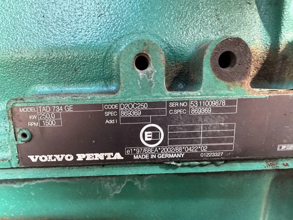 Notstromaggregat za tip Volvo Penta TAD 734 GE MOSA Marelli 275 kVA Silent Rental generatorset, Gebrauchtmaschine u VEEN (Slika 9)