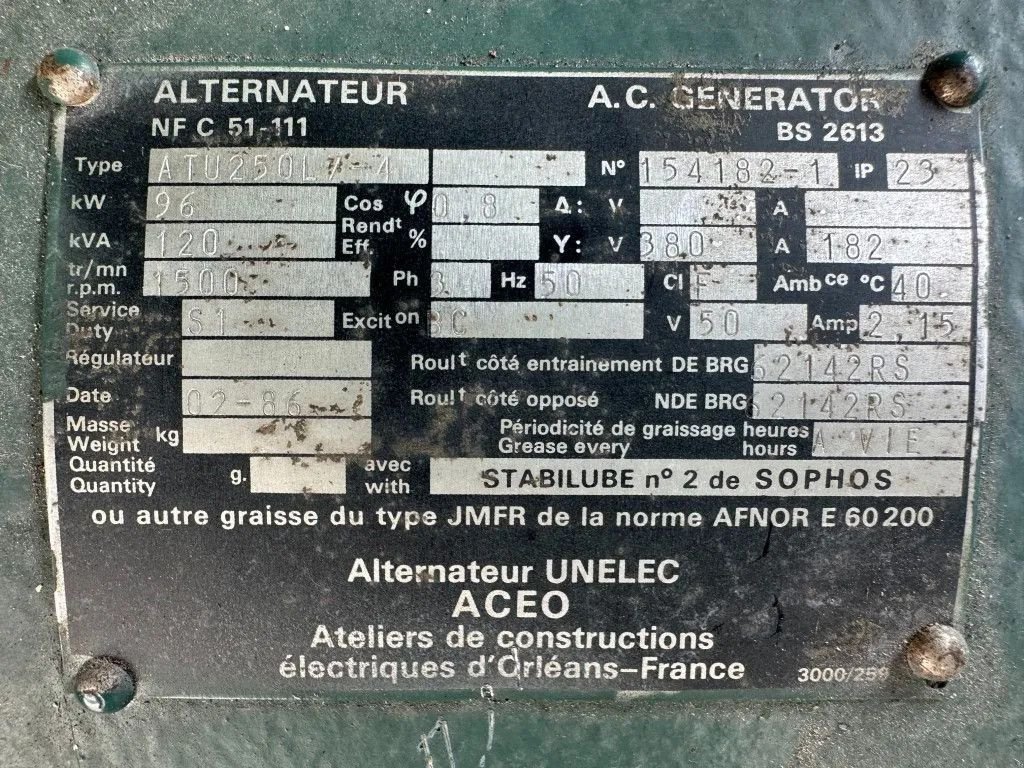 Notstromaggregat του τύπου Volvo Penta TID71AG Leroy Somer 120 kVA noodstroom Generatorset as New, Gebrauchtmaschine σε VEEN (Φωτογραφία 9)