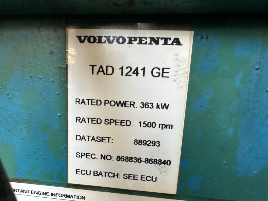 Notstromaggregat des Typs Volvo TAD 1241 GE Stamford 410 kVA generatorset, Gebrauchtmaschine in VEEN (Bild 3)