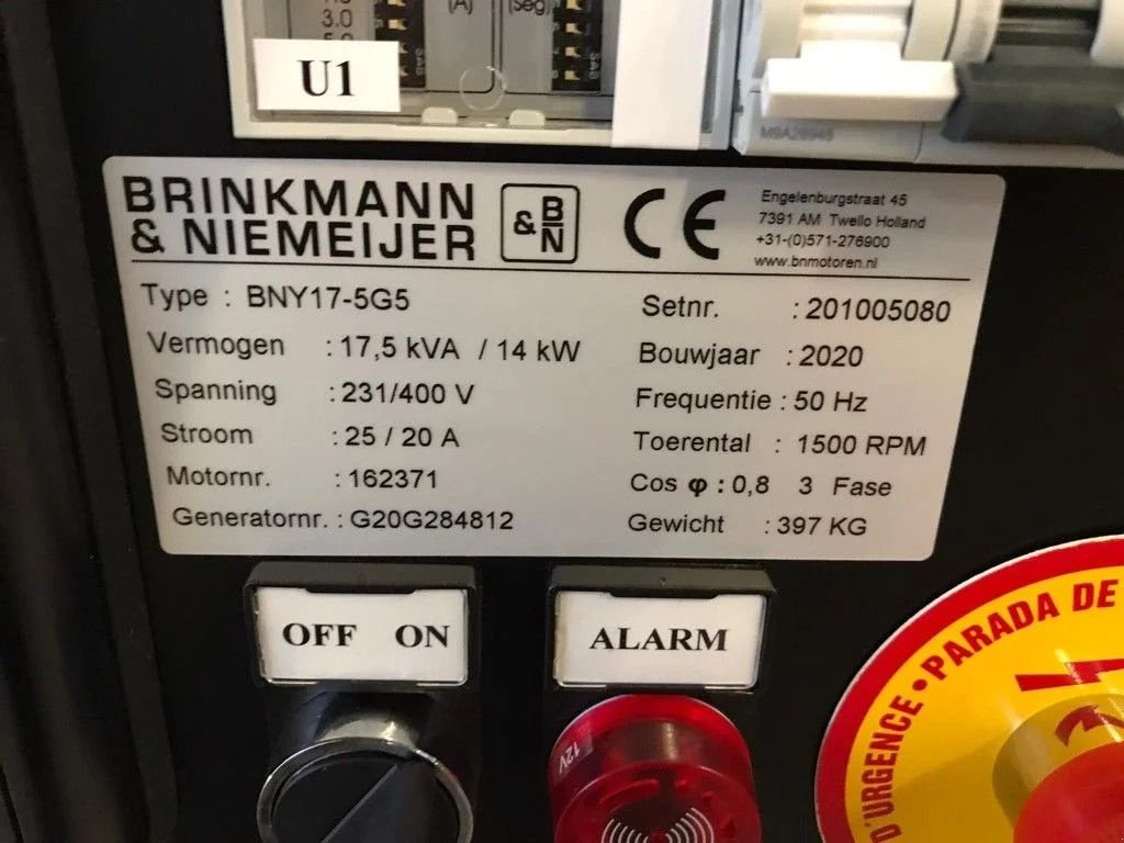 Notstromaggregat des Typs Yanmar HYW 17 Stamford 19 kVA Stage 5 generatorset, Gebrauchtmaschine in VEEN (Bild 7)