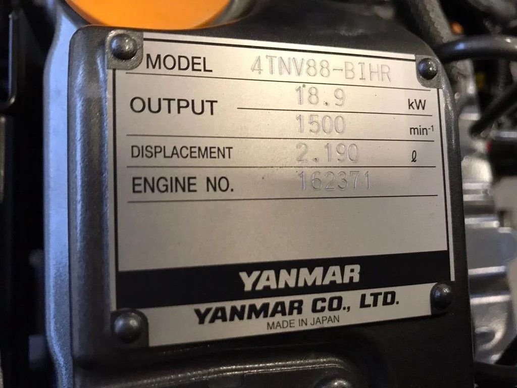 Notstromaggregat типа Yanmar HYW 17 Stamford 19 kVA Stage 5 generatorset, Gebrauchtmaschine в VEEN (Фотография 3)