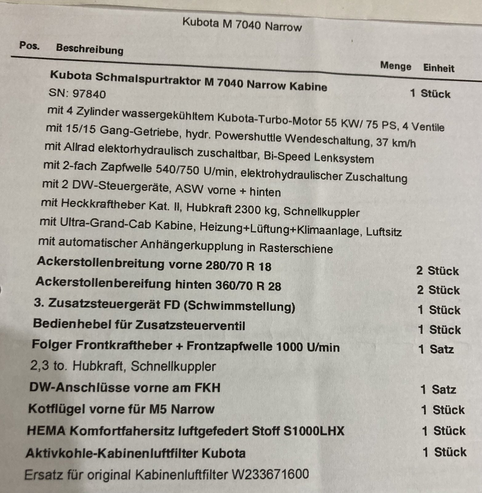 Obstbautraktor del tipo Kubota M 7040 Narrow, Gebrauchtmaschine en Gößweinstein (Imagen 13)