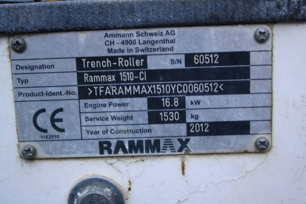 Packer & Walze от тип Ammann Rammax 1510-ci, Gebrauchtmaschine в Antwerpen (Снимка 5)