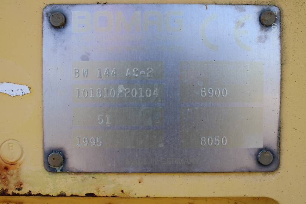 Packer & Walze Türe ait Bomag BW 144 AC-2, Gebrauchtmaschine içinde Rucphen (resim 5)