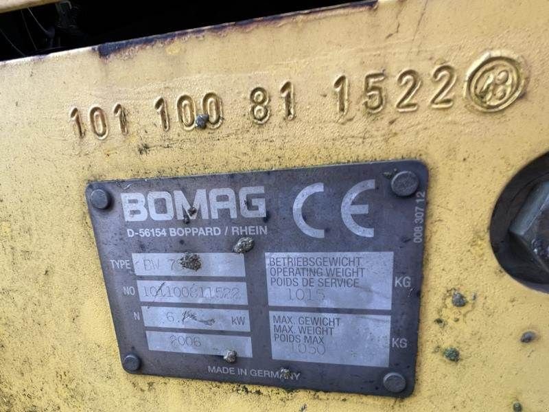 Packer & Walze typu Bomag BW 75 H, Gebrauchtmaschine w Waregem (Zdjęcie 3)