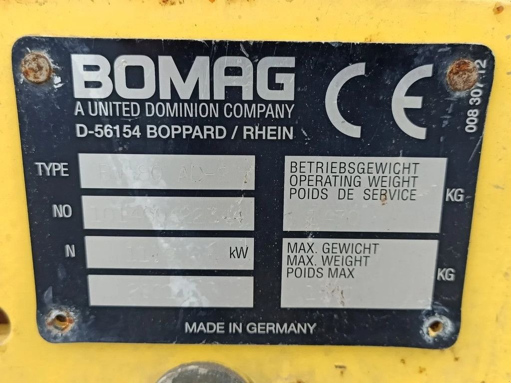 Packer & Walze del tipo Bomag BW80 AD-2, Gebrauchtmaschine en Groningen (Imagen 10)