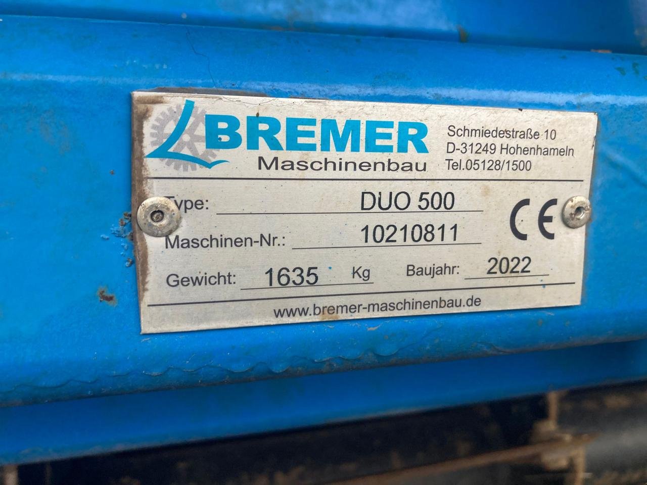 Packer & Walze des Typs Bremer Maschinenbau DUO 500 Messerwalze, Gebrauchtmaschine in Könnern (Bild 5)