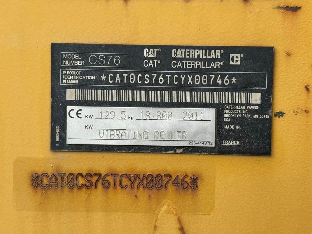 Packer & Walze του τύπου Caterpillar CS76 XT, Gebrauchtmaschine σε Velddriel (Φωτογραφία 10)