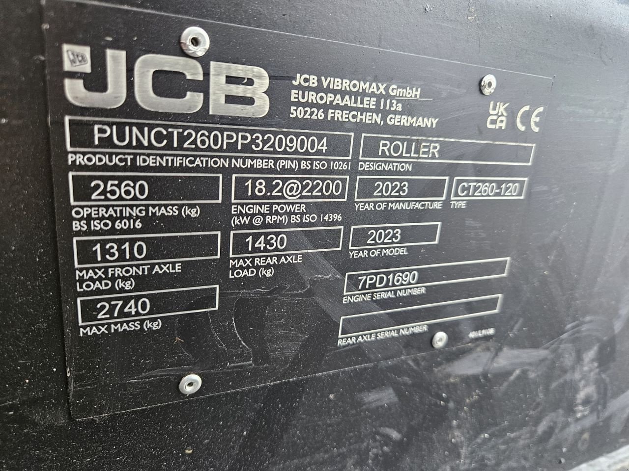 Packer & Walze Türe ait JCB CT 260-120 Virbro Max Wals Nieuw, Neumaschine içinde Haaksbergen (resim 7)