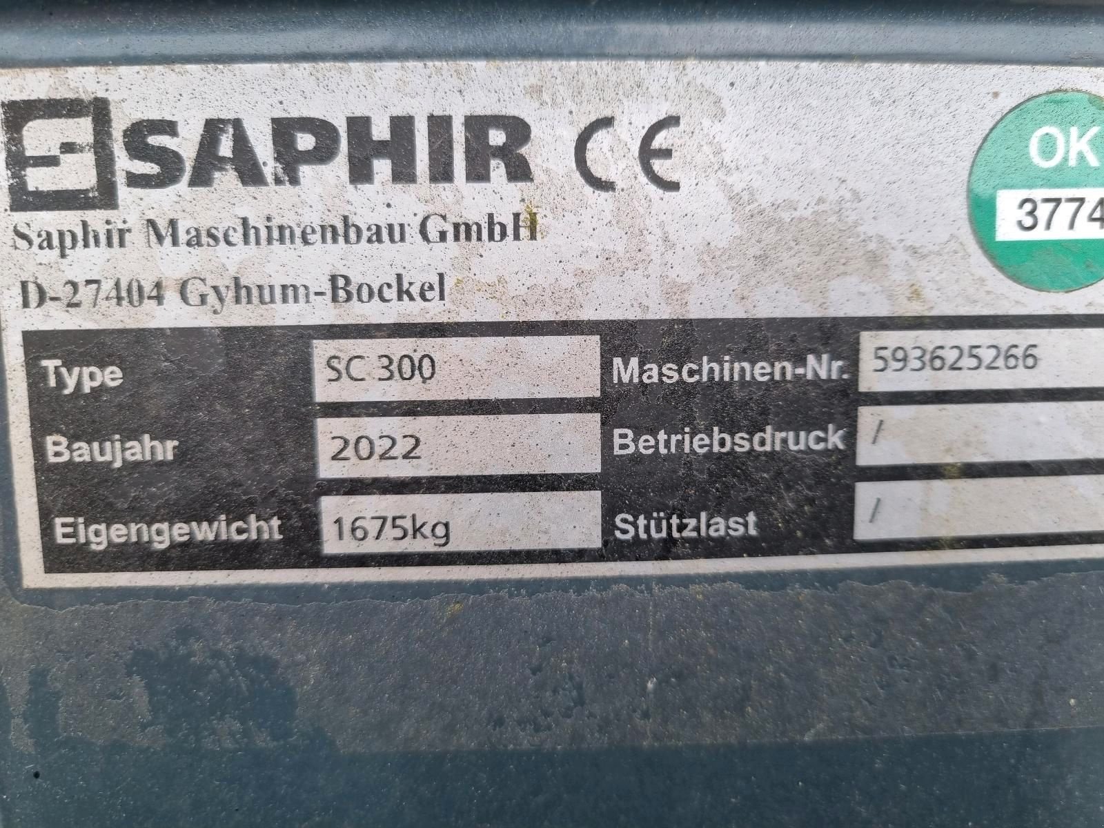 Packer & Walze Türe ait Saphir Sinus Cut 300, Gebrauchtmaschine içinde Rammelfangen (resim 3)