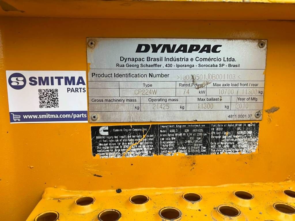 Packer & Walze от тип Sonstige Dynapac CP224, Gebrauchtmaschine в Venlo (Снимка 8)