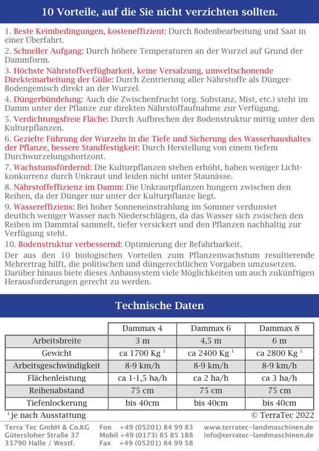 Packer & Walze Türe ait Sonstige TERRA TEC Dammax, Vorführmaschine içinde Ottenschlag (resim 2)