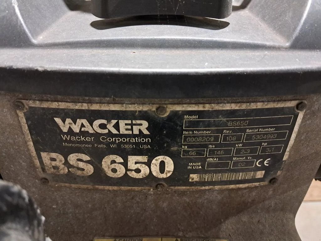 Packer & Walze a típus Sonstige Wacker BS650, Gebrauchtmaschine ekkor: Groningen (Kép 11)