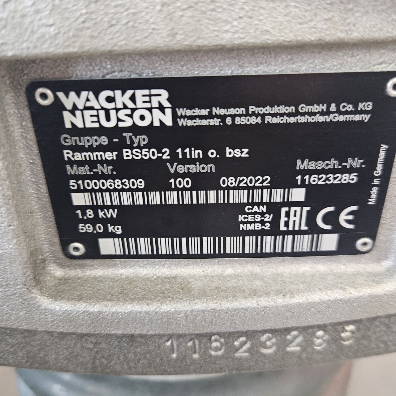 Packer & Walze typu Sonstige Wacker Neuson BS50-2 11in, Gebrauchtmaschine w EDE (Zdjęcie 4)