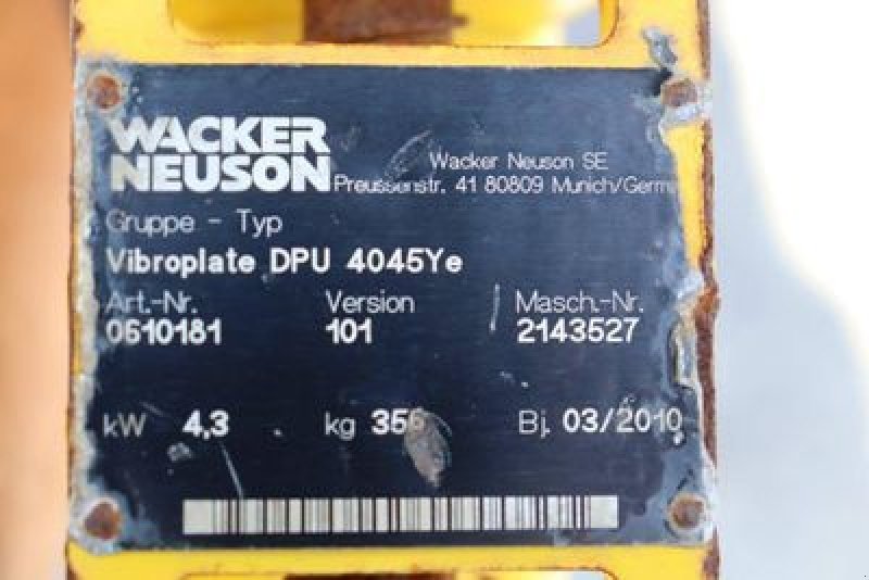 Packer & Walze del tipo Sonstige Wacker Neuson DPU 4045 DIESEL, Gebrauchtmaschine en Hoek (Imagen 9)