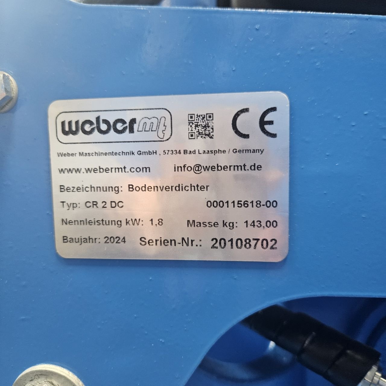 Packer & Walze typu Sonstige Weber CR 2 DC, Neumaschine w EDE (Zdjęcie 2)