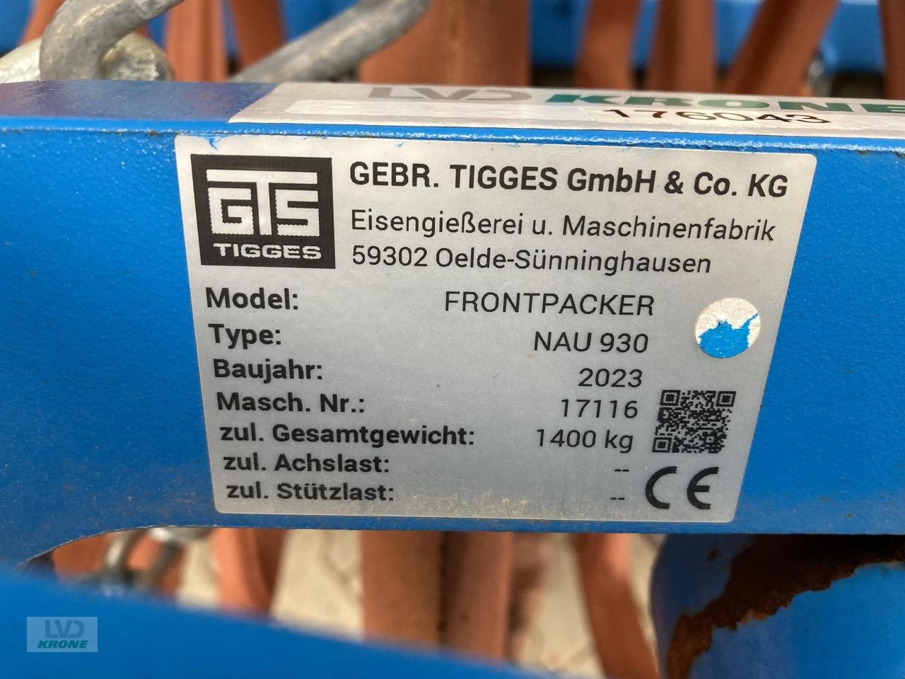 Packer & Walze typu Tigges Nautilus 930 W 160, Gebrauchtmaschine w Spelle (Zdjęcie 6)