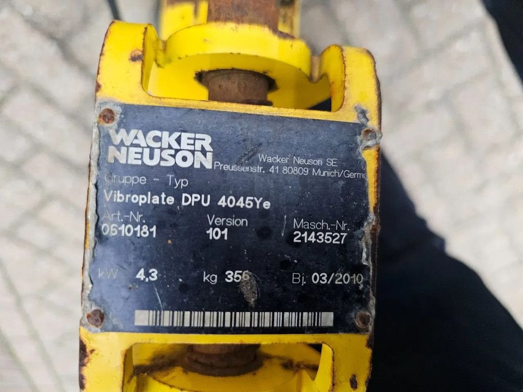 Packer & Walze tipa Wacker Neuson Dpu 4045 trilplaat 356kg bj 2010, Gebrauchtmaschine u Scherpenzeel (Slika 3)