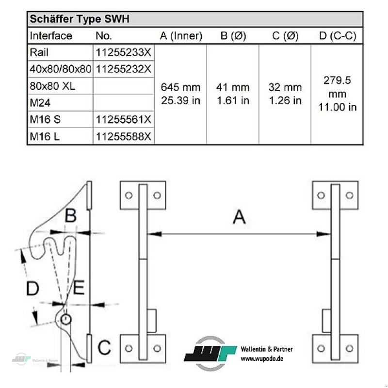 Palettengabel del tipo Wallentin & Partner Palettengabel 1000kg/0,97m Hoflader Schäffer SHW ALÖ neue Ausführung Palettenheber, Neumaschine en Wesenberg (Imagen 3)