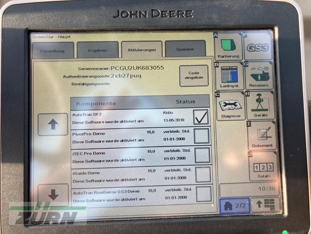 Parallelfahr-System Türe ait John Deere Display 2630 GS mit AutoTrac Aktivierung, Gebrauchtmaschine içinde Kanzach (resim 2)