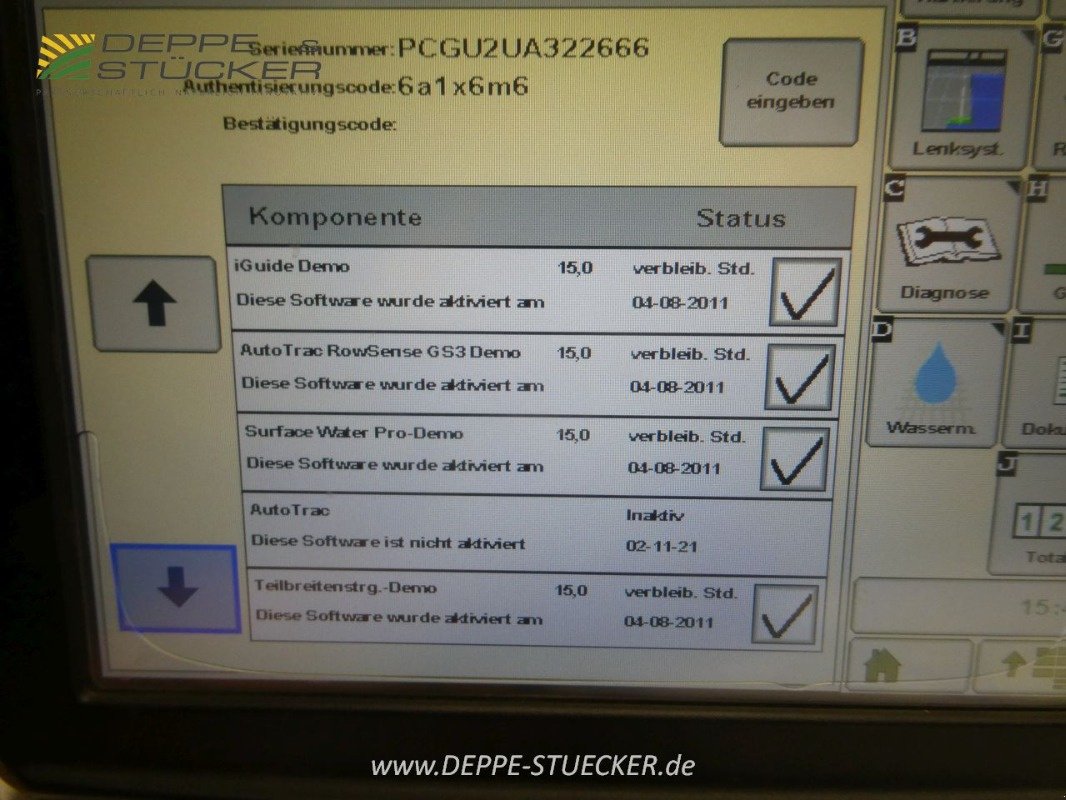 Parallelfahr-System del tipo John Deere Gen3 2630 Display mit AutoTrac, Gebrauchtmaschine en Lauterberg/Barbis (Imagen 3)