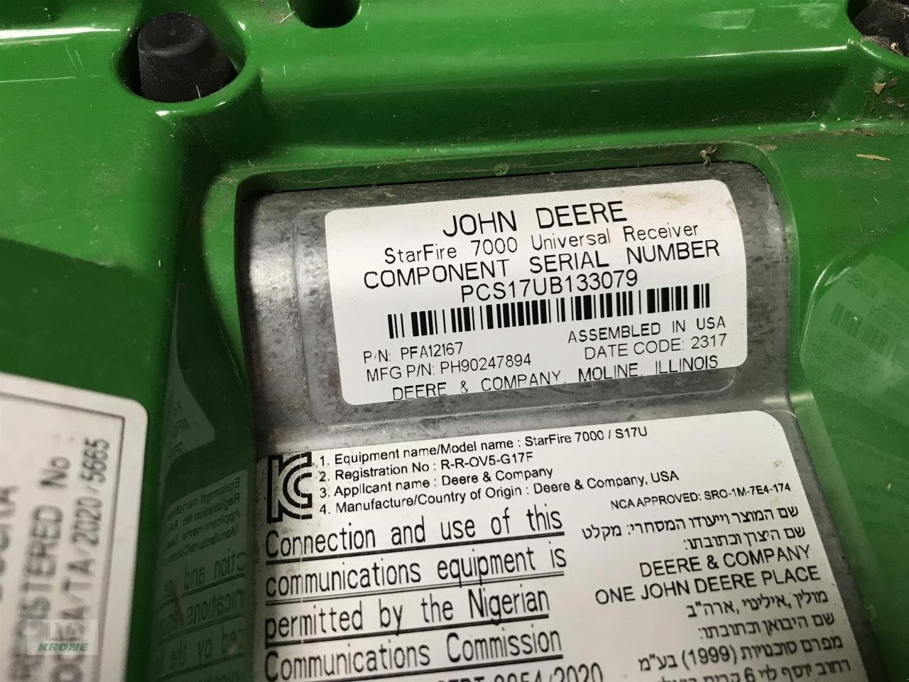 Parallelfahr-System typu John Deere SF7000, Gebrauchtmaschine w Alt-Mölln (Zdjęcie 5)