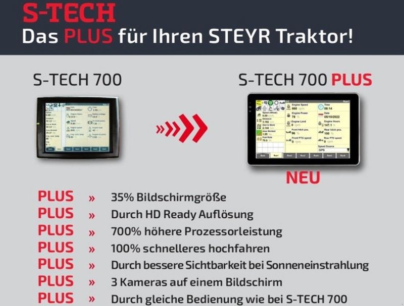 Parallelfahr-System van het type Steyr S-TECH 700 PLUS Bedienterminal, Neumaschine in St. Marienkirchen (Foto 6)