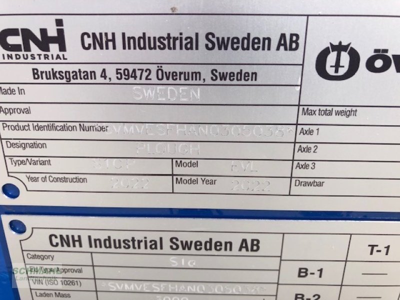 Pflug del tipo Överum EVL 71080H, Neumaschine In Upahl (Immagine 3)