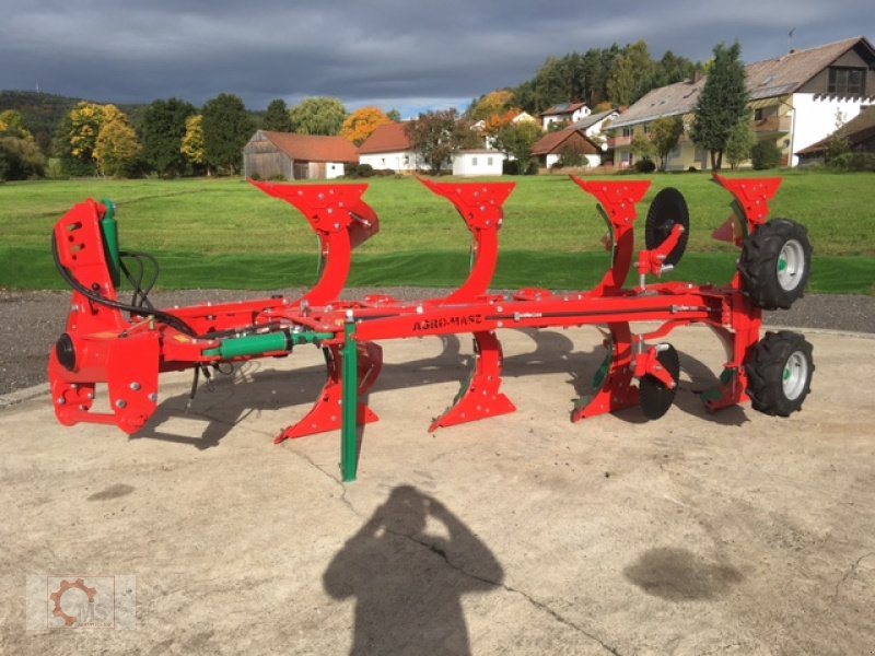 Pflug du type Agro-Masz POH 4 Hydraulische Steinsicherung XL Körper Doppelrad, Neumaschine en Tiefenbach (Photo 1)