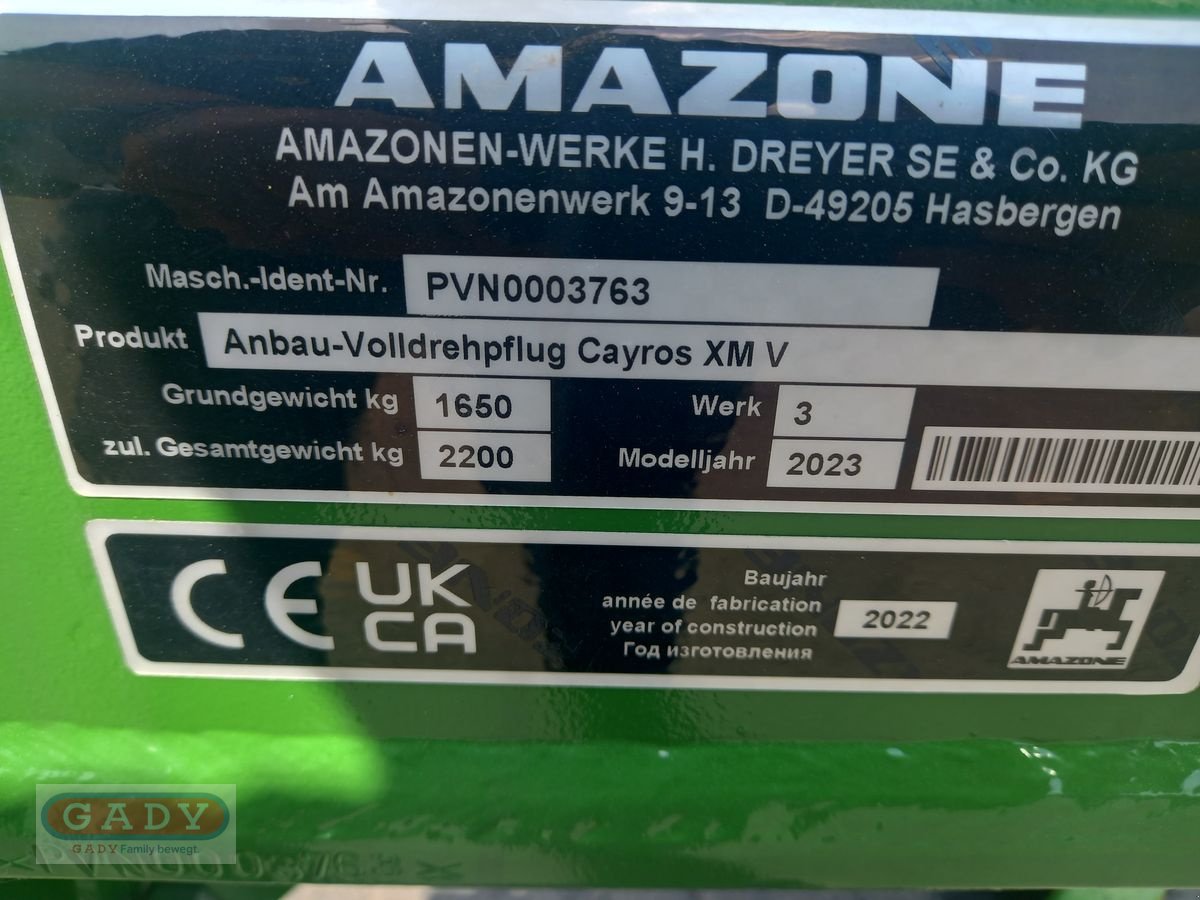 Pflug del tipo Amazone CAYROS XM 1050 SB PFLUG, Vorführmaschine en Lebring (Imagen 12)