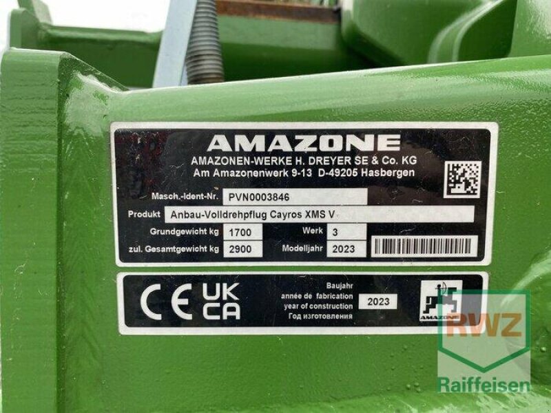 Pflug del tipo Amazone Cayros XMS 950 V, Neumaschine en Kruft (Imagen 4)